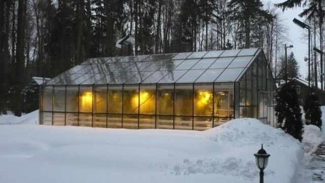 Теплица зимой из поликарбоната / Выращивание урожая в теплице зимой фото и видео