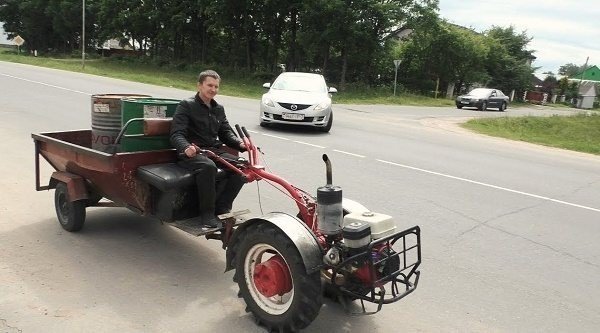 Самодельный трактор из мотоблока