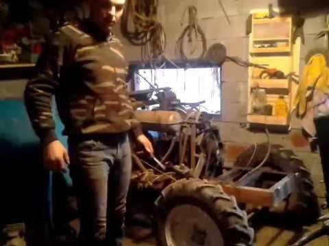 Самодельный трактор с двигателем от мотоблока