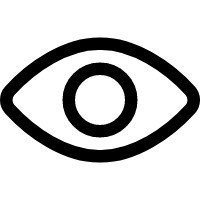 Глаза линейная иконка